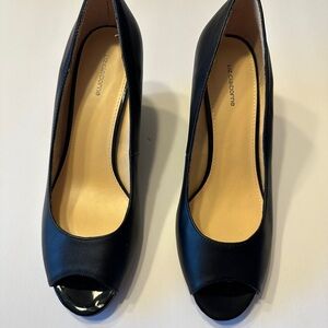 Liz Claiborne Classic Black Peep Toe Heels